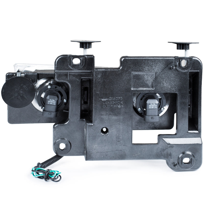 ANZO 1988-1998 Chevrolet C1500 Crystal Headlights Chrome w/ Low - Brow ANZO Headlights  AXOPROS