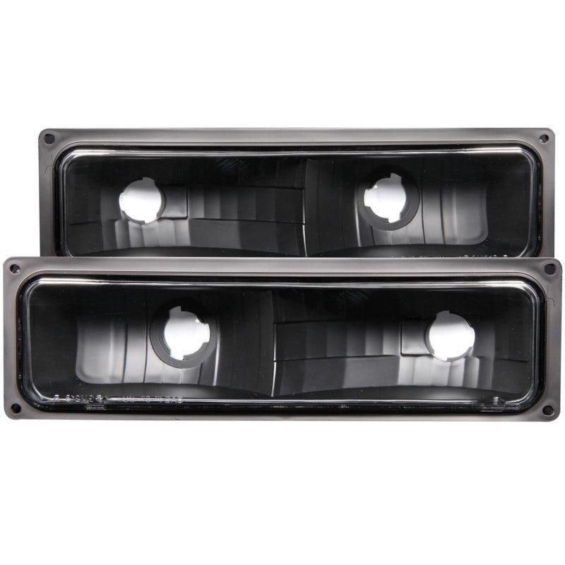 ANZO 1988-1998 Chevrolet C1500 Euro Parking Lights Black ANZO Lights Corner AXOPROS