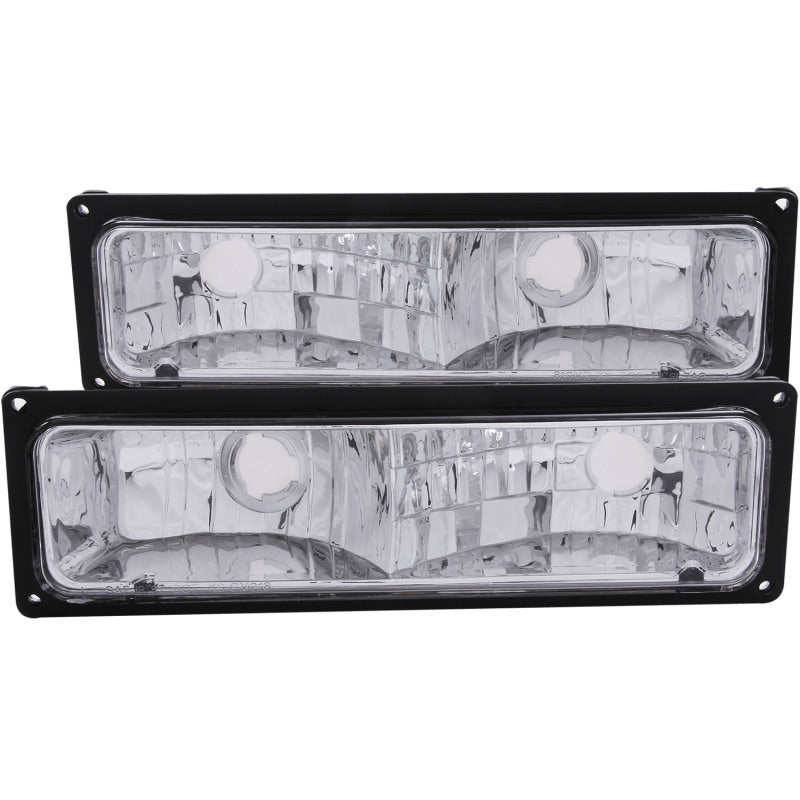 ANZO 1988-1998 Chevrolet C1500 Euro Parking Lights Black ANZO Lights Corner AXOPROS