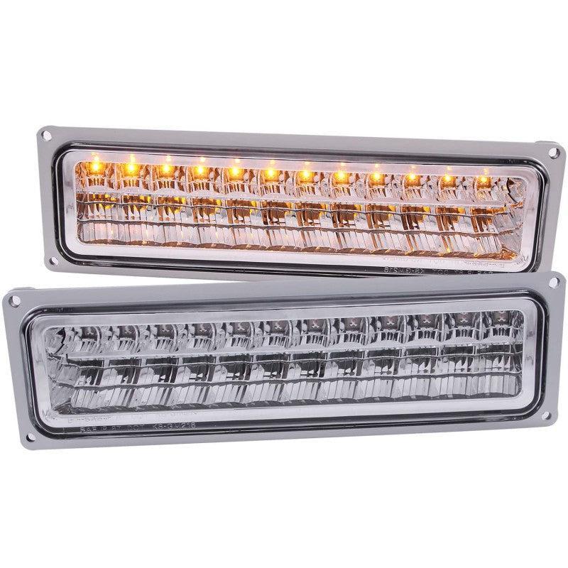 ANZO 1988-1998 Chevrolet C1500 LED Parking Lights Chrome ANZO Lights Corner AXOPROS