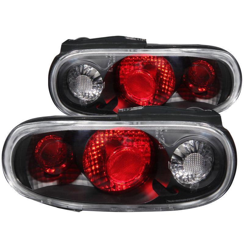 ANZO 1990-1997 Mazda Miata Taillights Black ANZO Tail Lights  AXOPROS