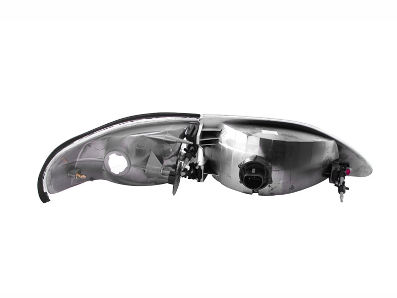 ANZO 1994-1998 Ford Mustang Crystal Headlights Chrome ANZO Headlights AXOPROS