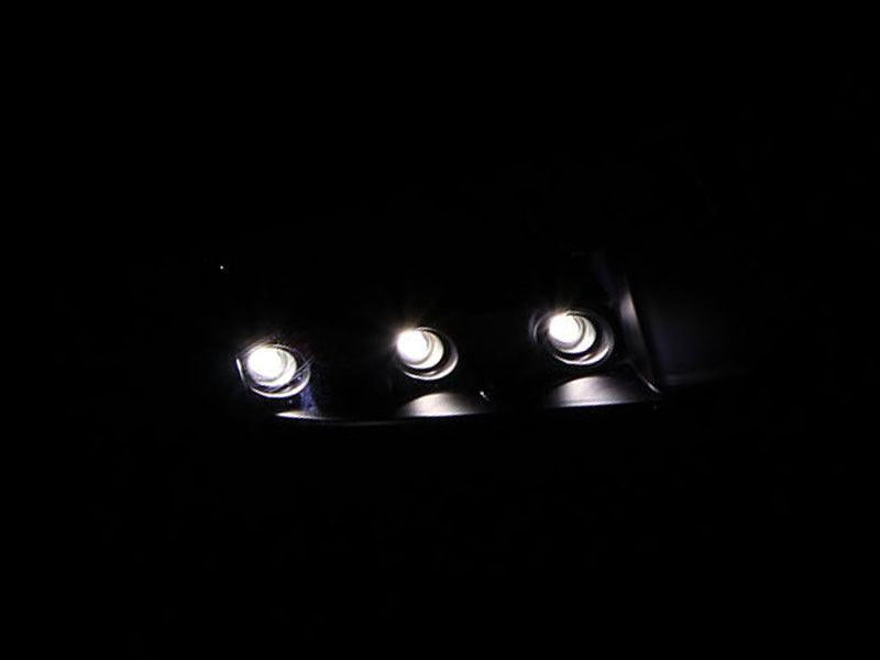 ANZO 1994-2001 Dodge Ram Crystal Headlights Black w/ LED ANZO Headlights AXOPROS