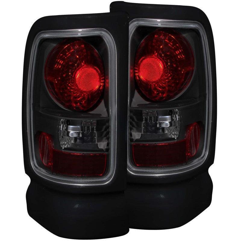 ANZO 1994-2001 Dodge Ram Taillights Dark Smoke ANZO Tail Lights  AXOPROS