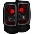 ANZO 1994-2001 Dodge Ram Taillights Dark Smoke ANZO Tail Lights  AXOPROS