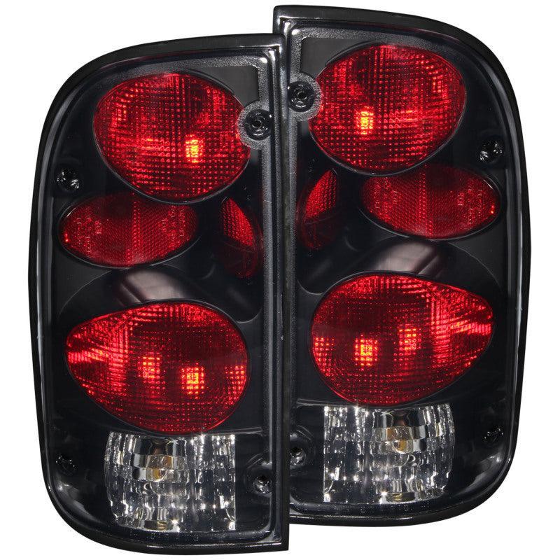 ANZO 1995-2000 Toyota Tacoma Taillights Dark Smoke G2 ANZO Tail Lights  AXOPROS