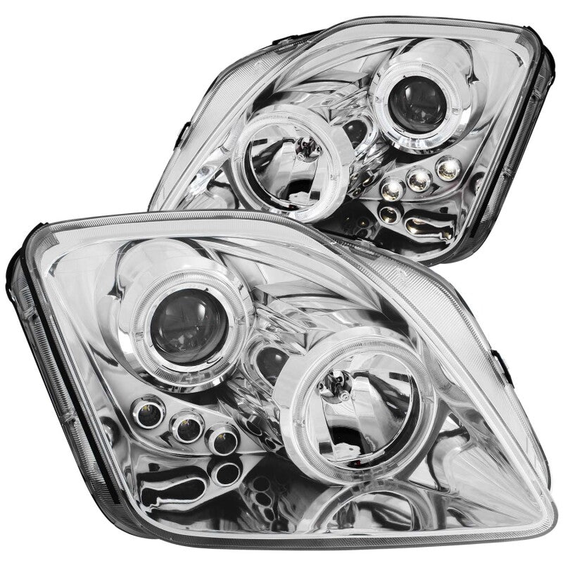 ANZO 1997-2001 Honda Prelude Projector Headlights w/ Halo Chrome w/ LED ANZO Headlights AXOPROS