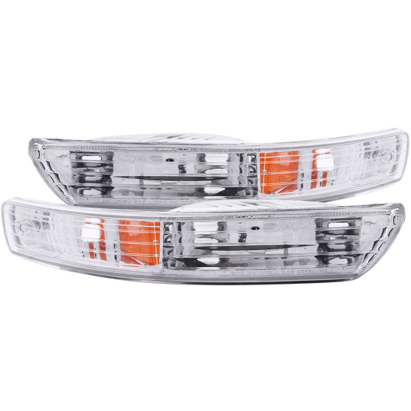 ANZO 1998-2001 Acura Integra Euro Parking Lights Chrome w/ Amber Reflector ANZO Lights Corner AXOPROS