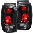 ANZO 1998-2001 Ford Explorer Taillights Black ANZO Tail Lights  AXOPROS