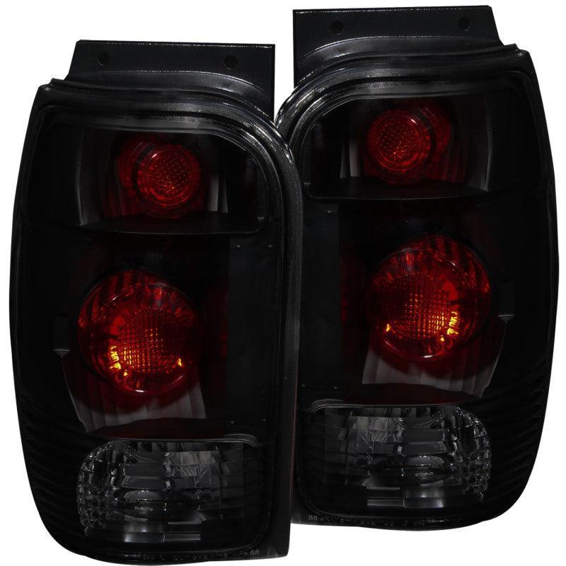 ANZO 1998-2001 Ford Explorer Taillights Dark Smoke ANZO Tail Lights  AXOPROS