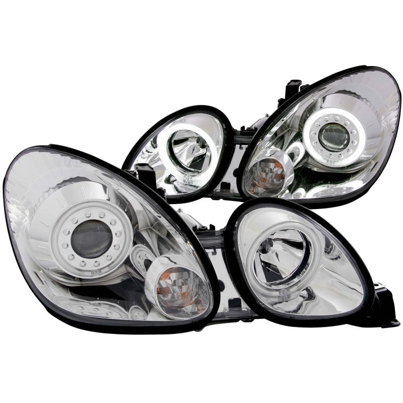 ANZO 1998-2005 Lexus Gs300 Projector Headlights w/ Halo Chrome ANZO Headlights AXOPROS