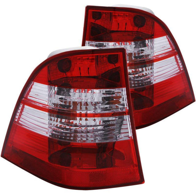 ANZO 1998-2005 Mercedes Benz M Class W163 Taillights Chrome ANZO Tail Lights  AXOPROS