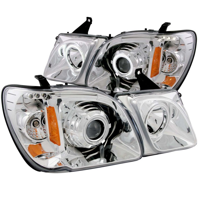 ANZO 1998-2007 Lexus Lx470 Projector Headlights w/ Halo Chrome (CCFL) ANZO Headlights AXOPROS