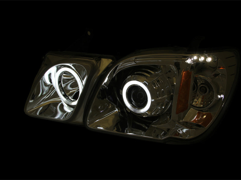 ANZO 1998-2007 Lexus Lx470 Projector Headlights w/ Halo Chrome (CCFL) ANZO Headlights AXOPROS