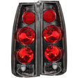 ANZO 1999-2000 Cadillac Escalade Taillights Black 3D Style ANZO Tail Lights  AXOPROS