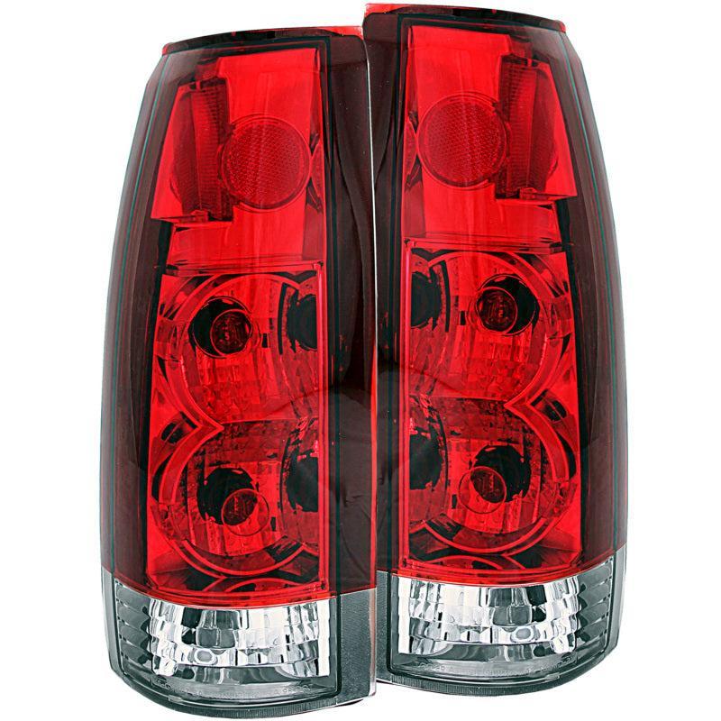 ANZO 1999-2000 Cadillac Escalade Taillights Red/Clear - New Gen ANZO Tail Lights  AXOPROS