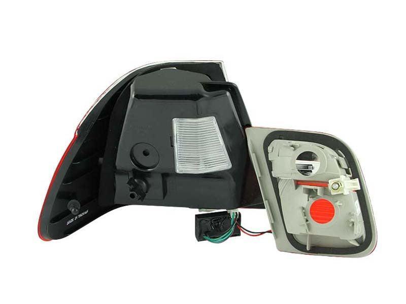 ANZO 1999-2001 BMW 3 Series E46 LED Taillights Red/Clear 4pc ANZO Tail Lights AXOPROS