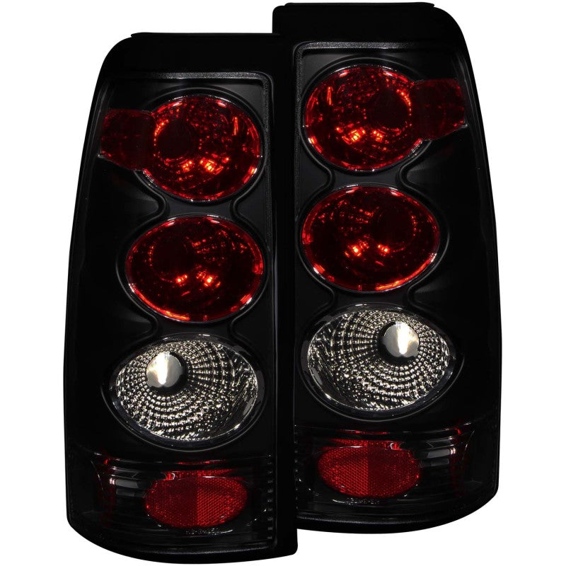 ANZO 1999-2002 Chevrolet Silverado 1500 Taillights Dark Smoke ANZO Tail Lights  AXOPROS