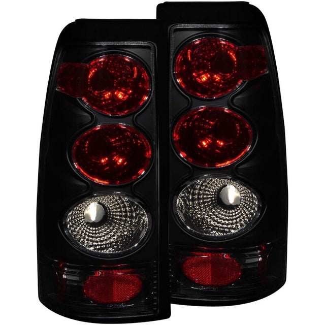 ANZO 1999-2002 Chevrolet Silverado 1500 Taillights Dark Smoke ANZO Tail Lights  AXOPROS