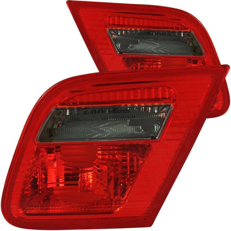 ANZO 2000-2003 BMW 3 Series E46 Taillights Red/Smoke - Inner ANZO Tail Lights  AXOPROS