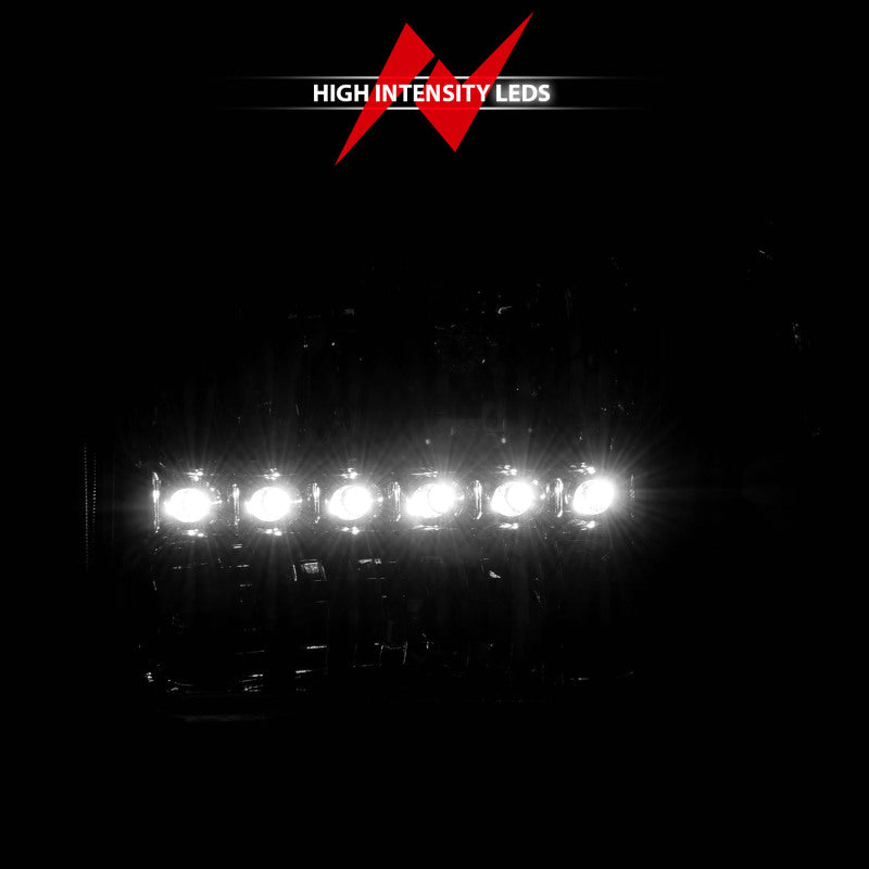 ANZO 2000-2004 Ford Excursion Crystal Headlights Chrome w/ LED 1pc ANZO Headlights AXOPROS