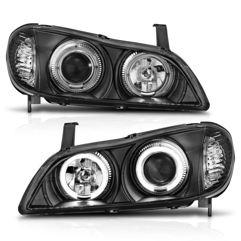 ANZO 2000-2004 Infiniti I30 Projector Headlights w/ Halo Black ANZO Headlights AXOPROS