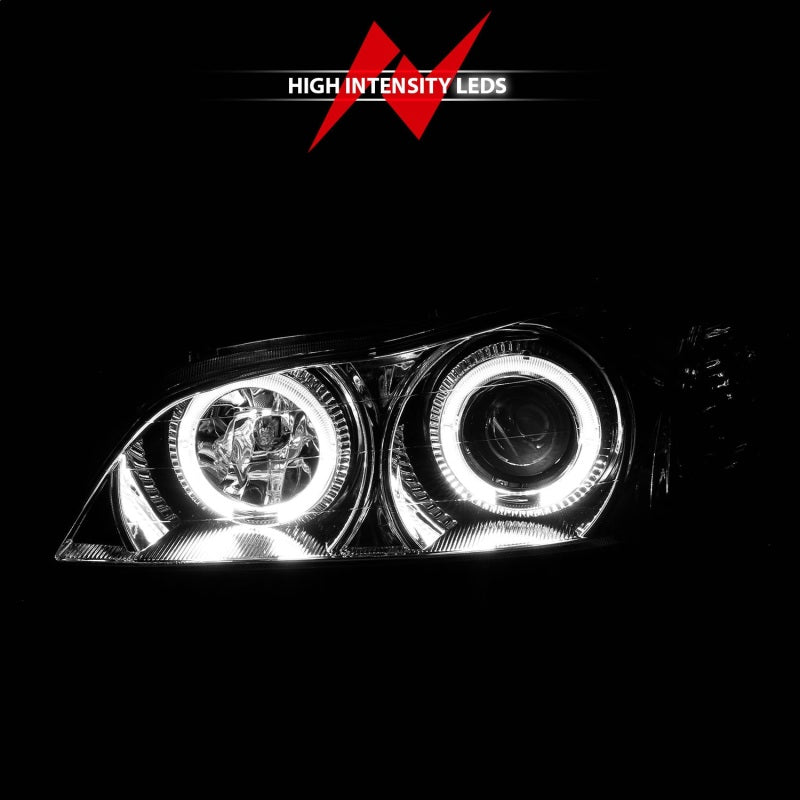 ANZO 2000-2004 Infiniti I30 Projector Headlights w/ Halo Chrome ANZO Headlights AXOPROS