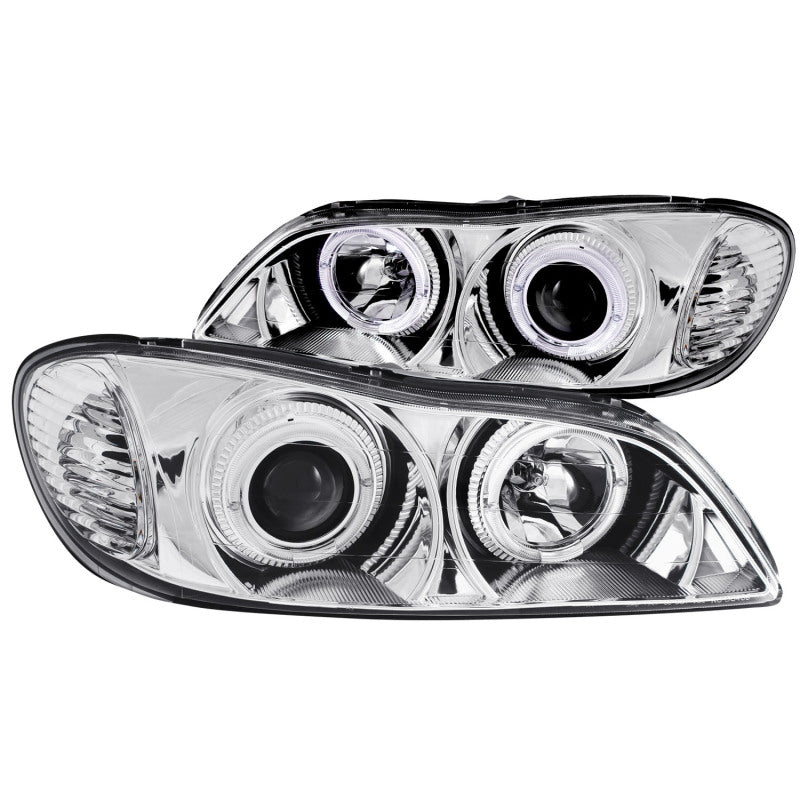ANZO 2000-2004 Infiniti I30 Projector Headlights w/ Halo Chrome ANZO Headlights AXOPROS