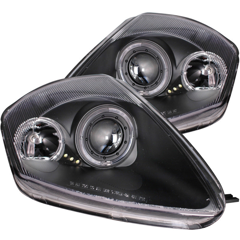 ANZO 2000-2005 Mitsubishi Eclipse Projector Headlights w/ Halo Black ANZO Headlights AXOPROS
