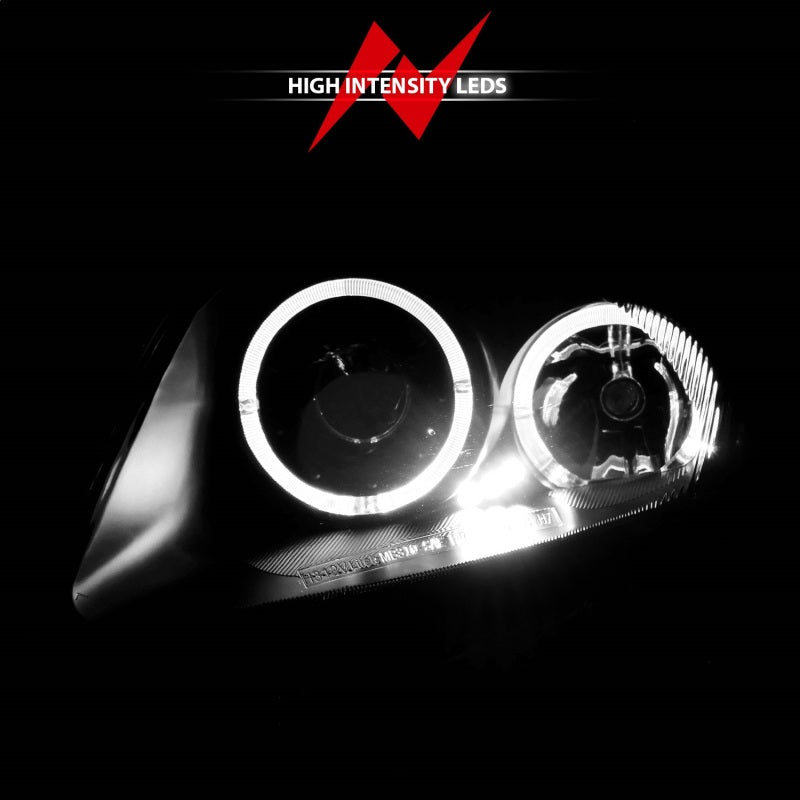 ANZO 2000-2005 Mitsubishi Eclipse Projector Headlights w/ Halo Black ANZO Headlights AXOPROS