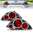 ANZO 2000-2005 Mitsubishi Eclipse Taillights Black ANZO Tail Lights  AXOPROS