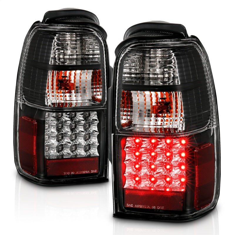 ANZO 2001-2002 Toyota 4 Runner LED Taillights Black ANZO Tail Lights AXOPROS
