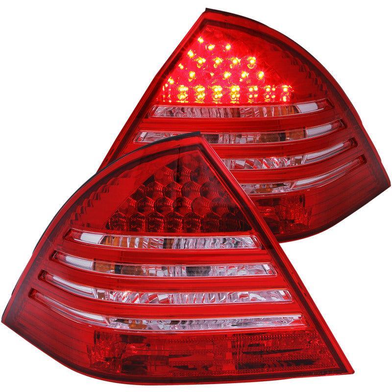 ANZO 2001-2004 Mercedes Benz C Class W203 Taillights Red/Smoke ANZO Tail Lights  AXOPROS
