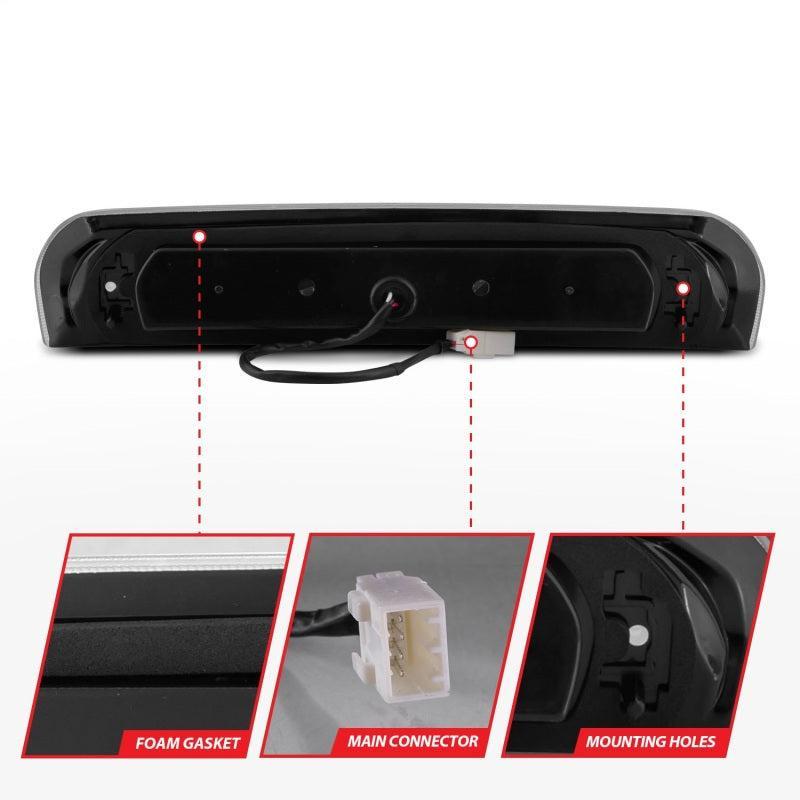 ANZO 2002-2008 Dodge Ram 1500 LED 3rd Brake Light Smoke B - Series ANZO Lights Corner  AXOPROS