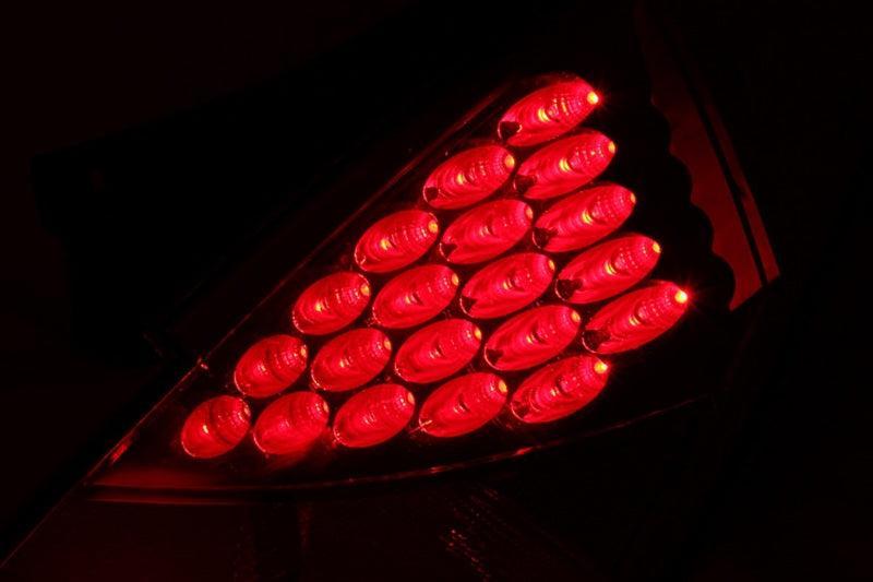 ANZO 2003-2005 Nissan 350Z LED Taillights Red ANZO Tail Lights AXOPROS