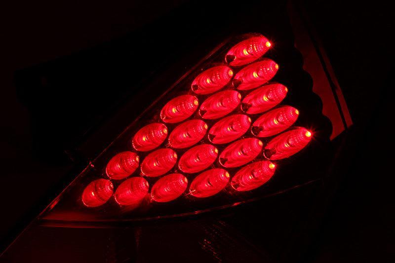 ANZO 2003-2005 Nissan 350Z LED Taillights Red ANZO Tail Lights AXOPROS