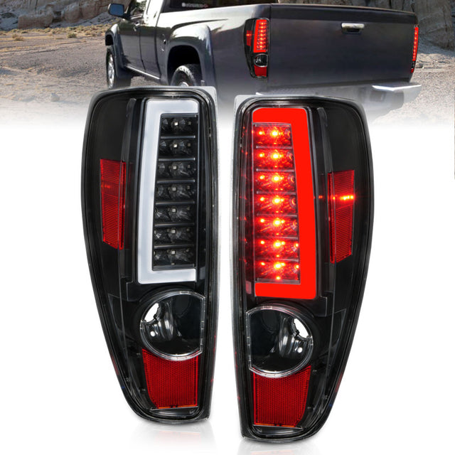 ANZO 2004-2012 Chevrolet Colorado/ GMC Canyon LED Tail Lights w/ Light Bar Black Housing ANZO Tail Lights  AXOPROS