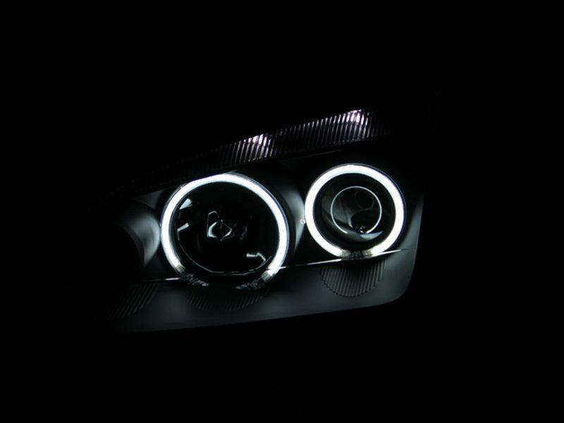 ANZO 2005-2007 Ford Focus Projector Headlights w/ Halo Black ANZO Headlights AXOPROS