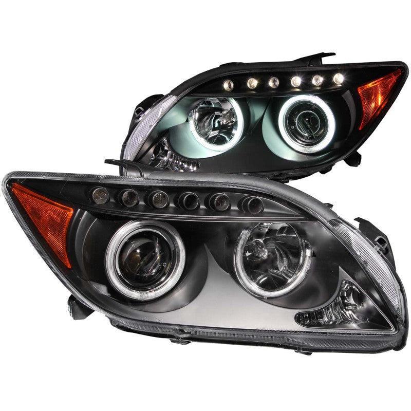 ANZO 2005-2010 Scion Tc Projector Headlights w/ Halo Black (CCFL) ANZO Headlights AXOPROS