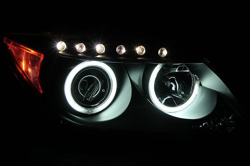 ANZO 2005-2010 Scion Tc Projector Headlights w/ Halo Black (CCFL) ANZO Headlights AXOPROS