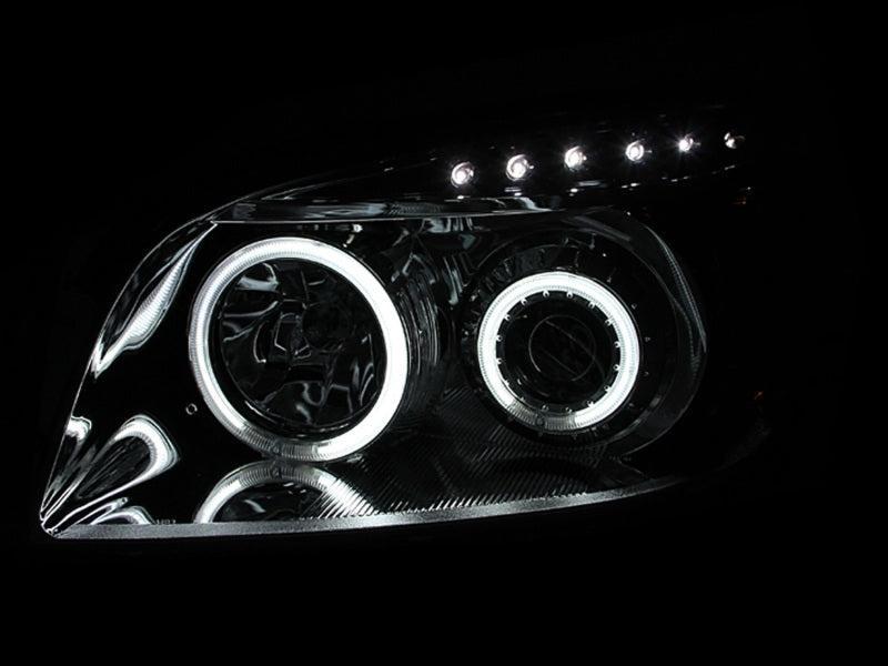 ANZO 2006-2008 Toyota Rav4 Projector Headlights w/ Halo Black ANZO Headlights AXOPROS
