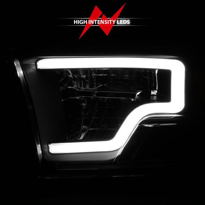 ANZO 2009-2020 Dodge Ram 1500 Full LED Square Projector Headlights w/ Chrome Housing Black Amber ANZO Headlights AXOPROS