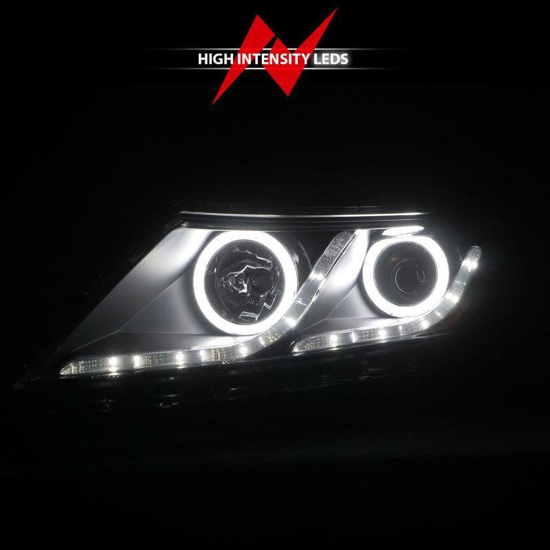 ANZO 2011-2013 Kia Optima Projector Headlights w/ Halo Black (CCFL) ANZO Headlights AXOPROS