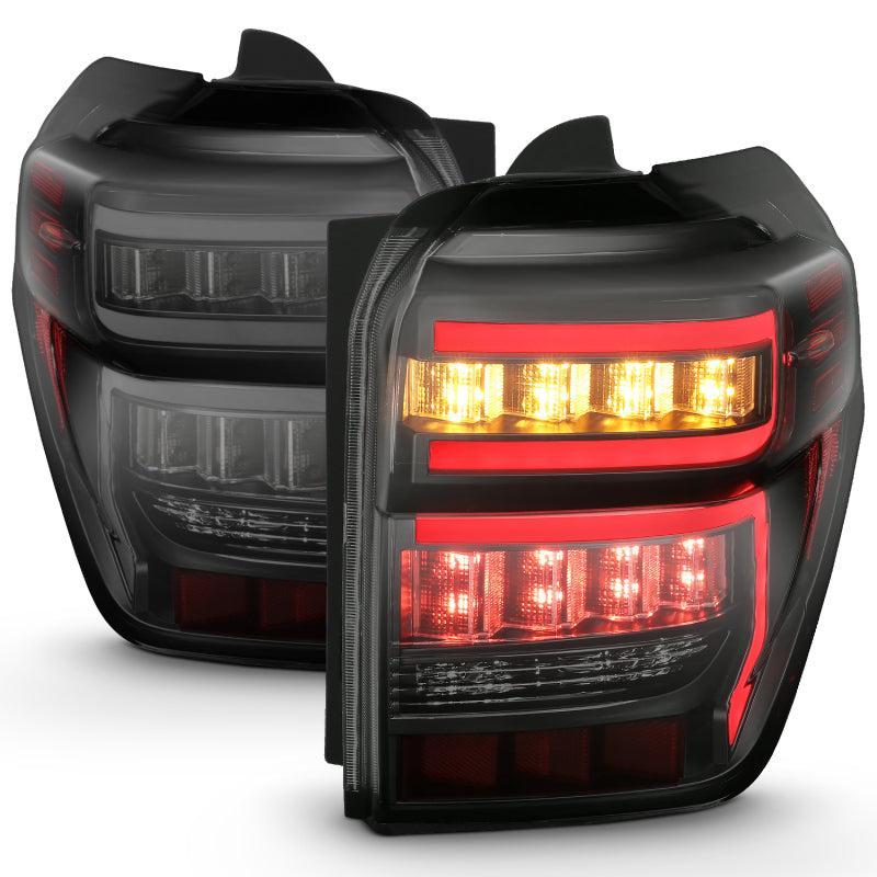 ANZO 2014-2020 Toyota 4Runner T.L Black Housing Smoke Lens Red Light Bar W/Sequential ANZO Tail Lights  AXOPROS