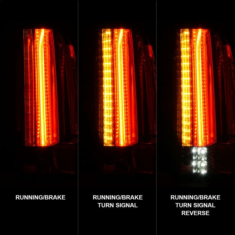 ANZO 2015-2017 GMC Yukon/Yukon XL LED Taillights Black ANZO Tail Lights  AXOPROS