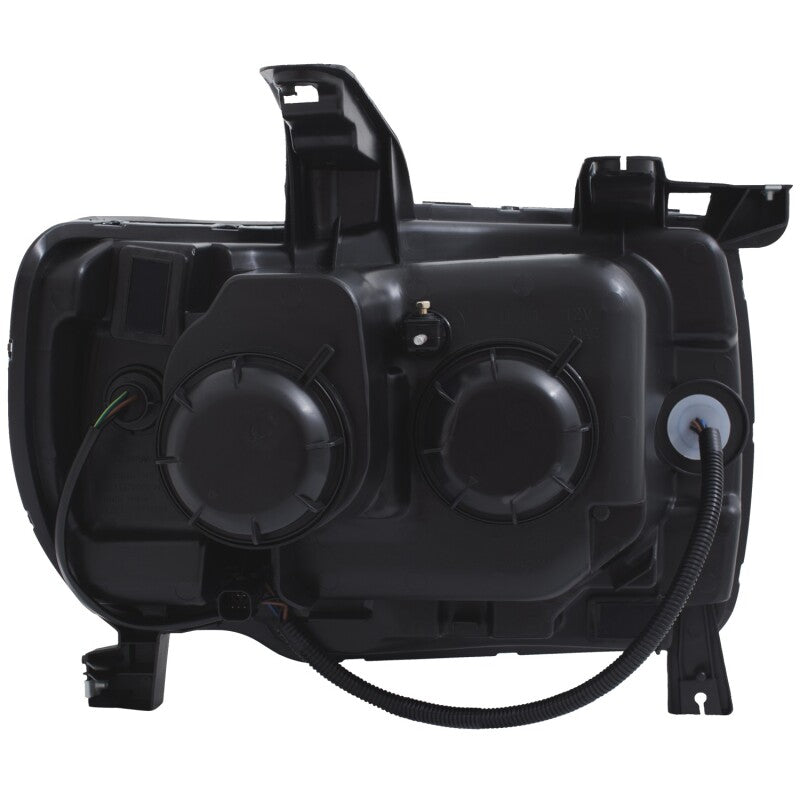 ANZO 2015+ GMC Canyon Projector Headlights w/ Plank Style Design Black w/ Amber ANZO Headlights AXOPROS