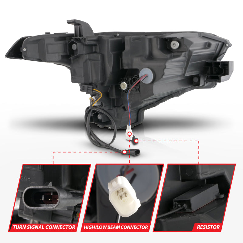 ANZO 22-24 Toyota Tundra (w/Factory LED Refl.) Z-Series Full LED Proj Headlights - Driver Side ONLY ANZO Headlights AXOPROS