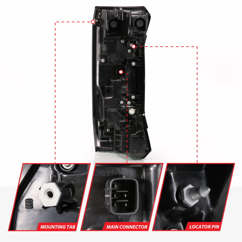 ANZO 22-24 Toyota Tundra Z-Series Full LED Tail Lights Smoke Lens Init/SeqSig- Pair ANZO Tail Lights  AXOPROS