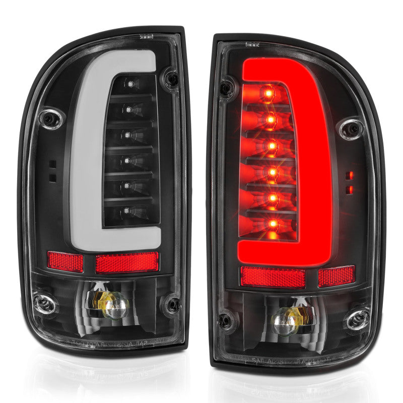 ANZO 95-00 Toyota Tacoma LED Taillights Black Housing Clear Lens (Pair) ANZO Tail Lights AXOPROS