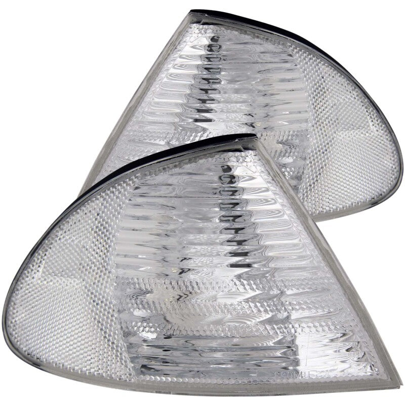 ANZO Corner Lights 1999-2001 BMW 3 Series E46 Euro Corner Lights Chrome ANZO Lights Corner AXOPROS